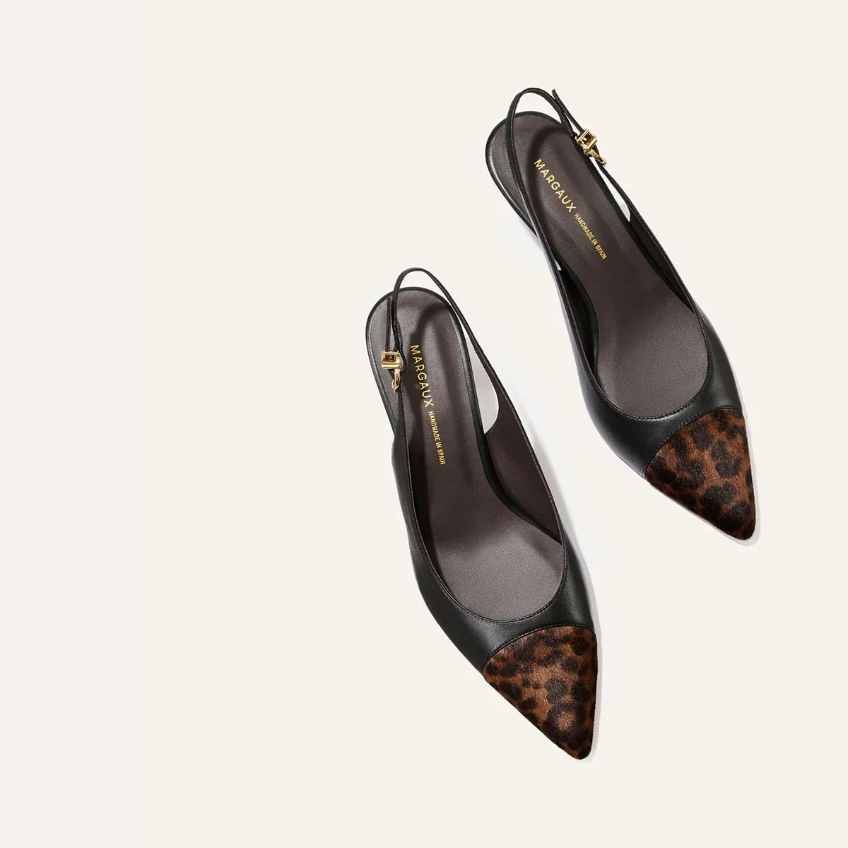 The Colette – Black Nappa and Leopard Haircalf