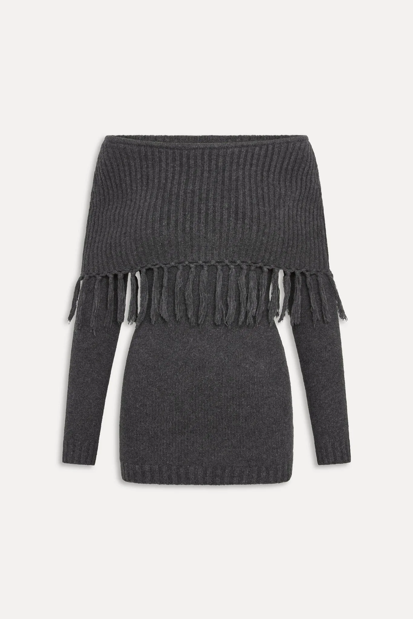 Jane Sweater Mini Dress – Winter Skies