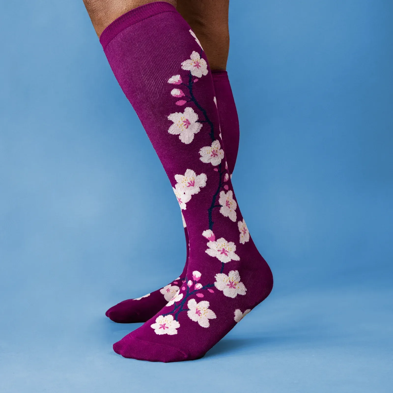 Cherry Blossoms Stretch-It Knee High Socks