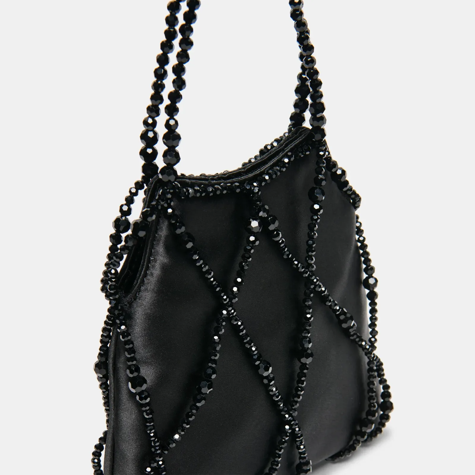 Serilda Handbag Black Satin