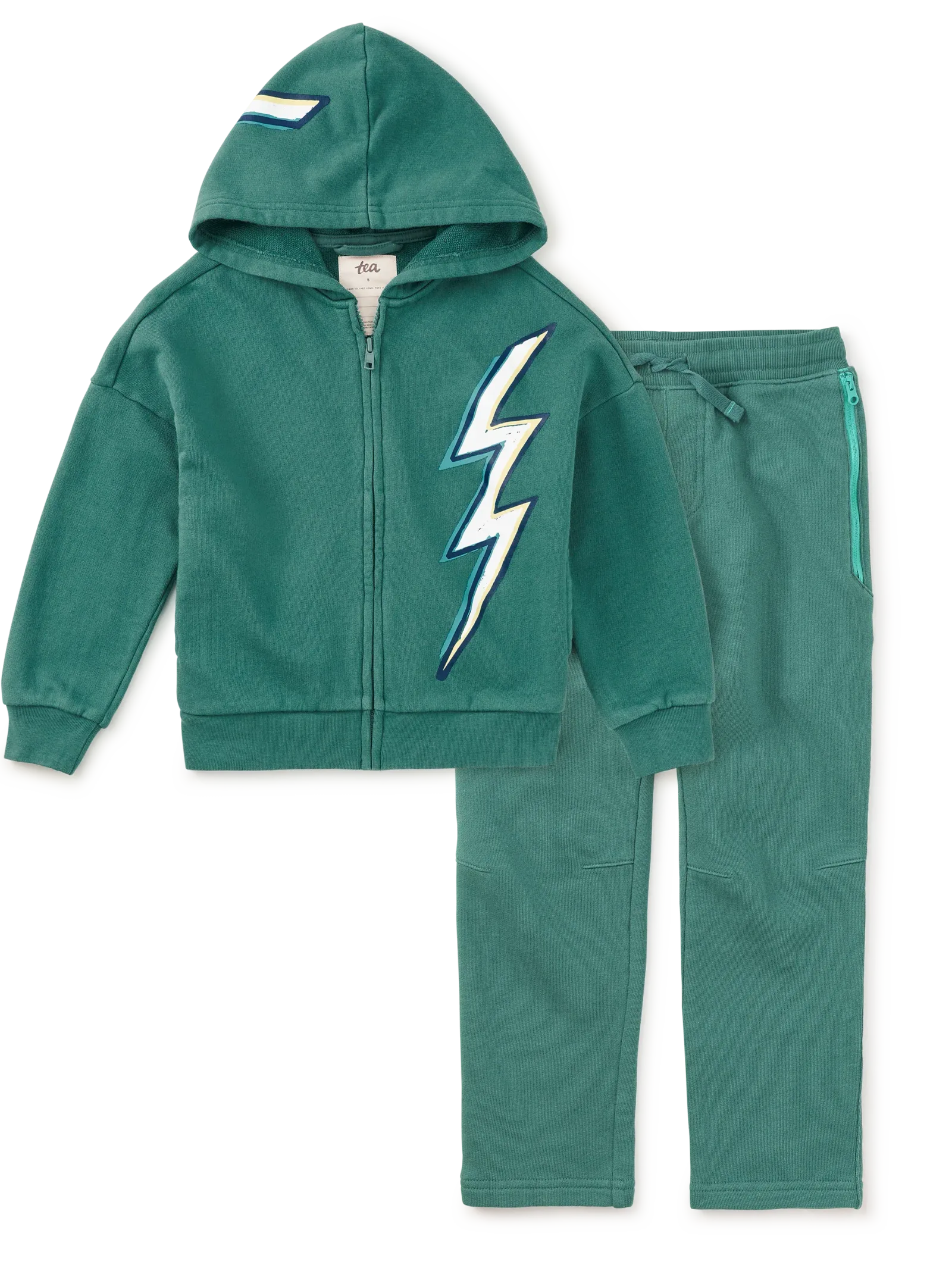 Lightning Bolt Hoodie & Joggers 2-Piece Set