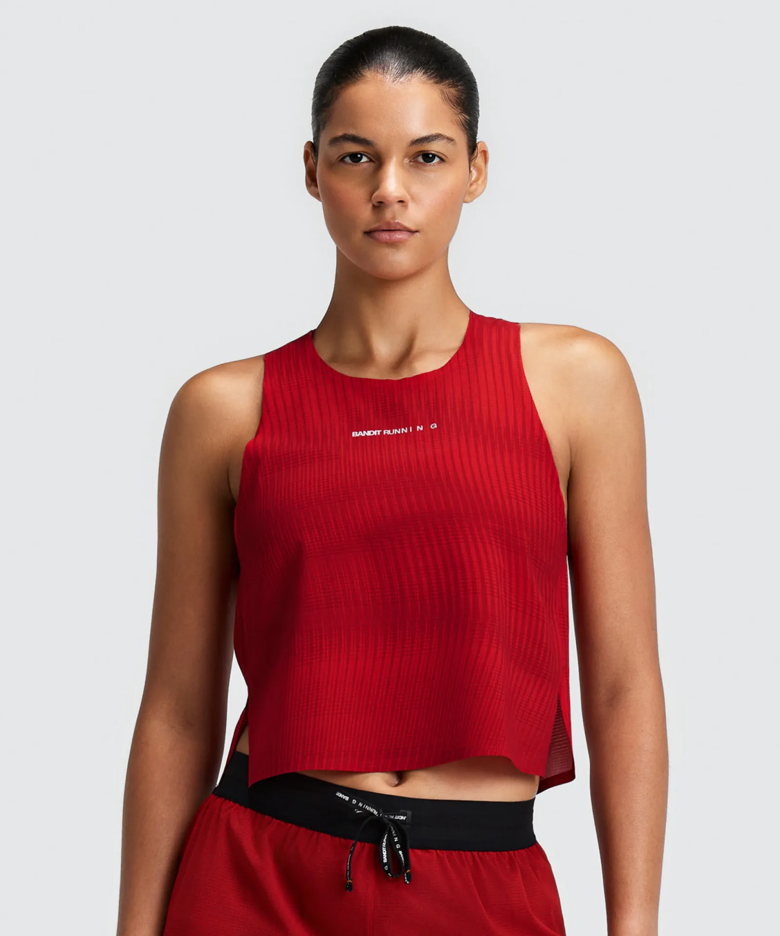 Women's CoolGrid™ Race Singlet – Oxide Red