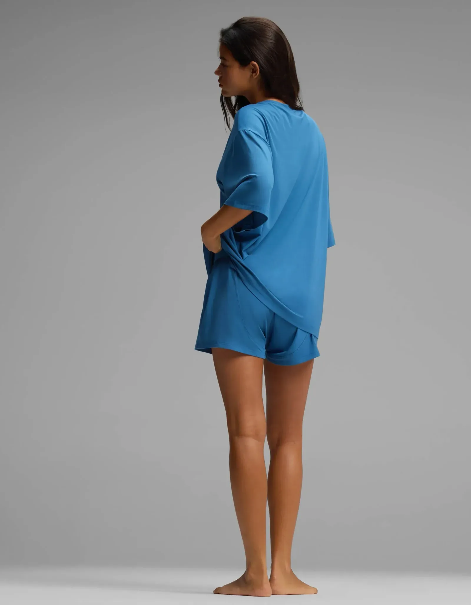 Women's First Layer Boyfriend Sleep Tee & Boxer Short Set
