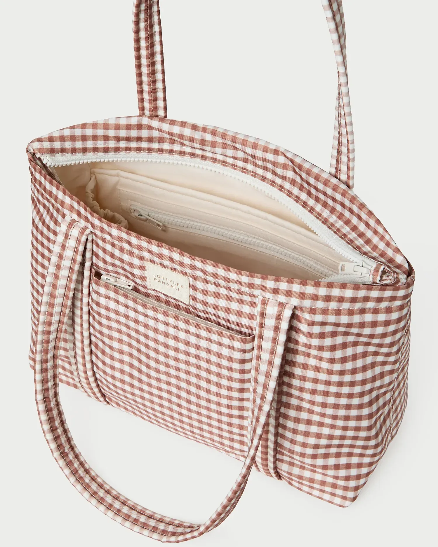 Lyla Brown Gingham Essential Tote
