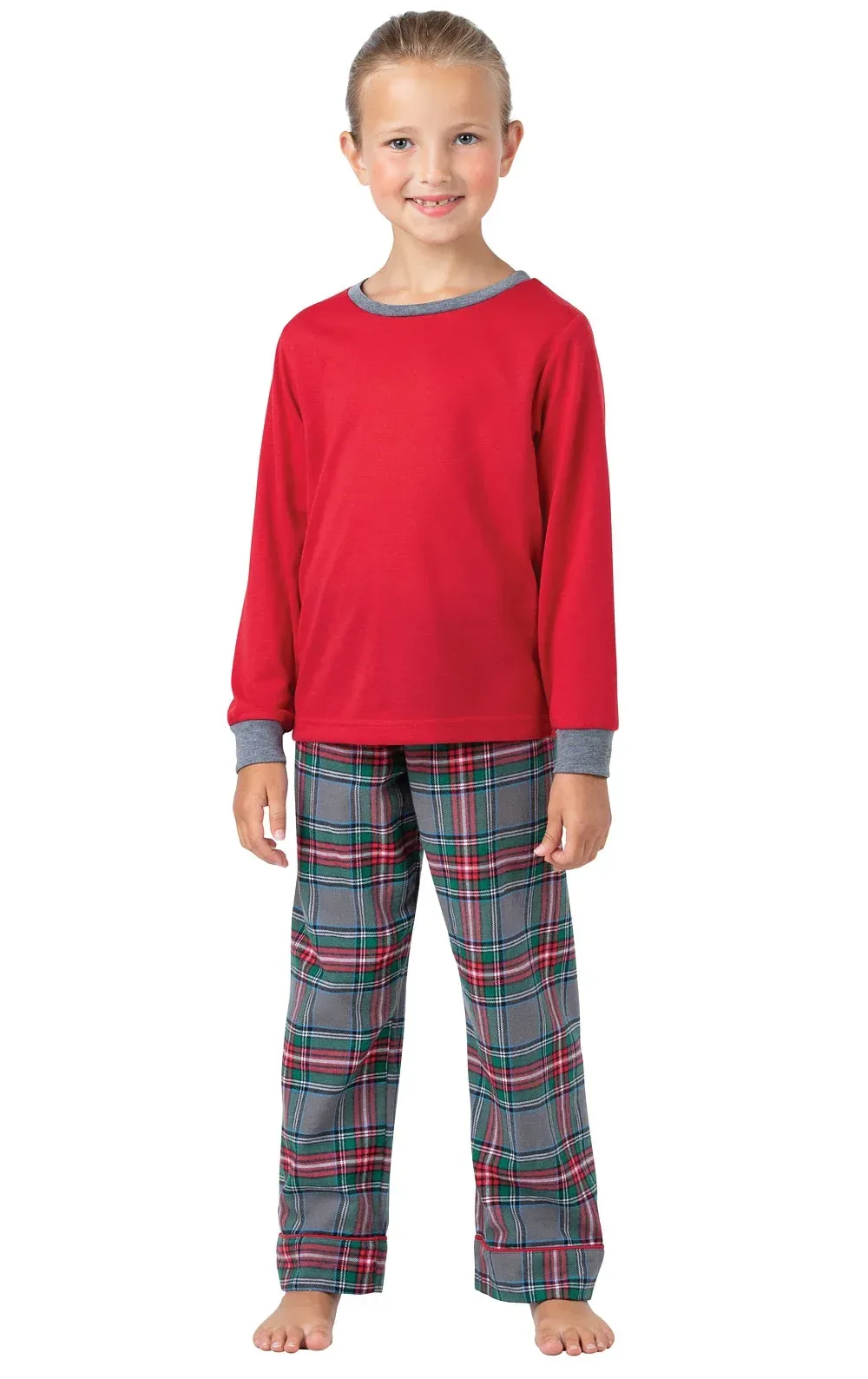 Gray Plaid Unisex Kids Pajamas – Dad and Me