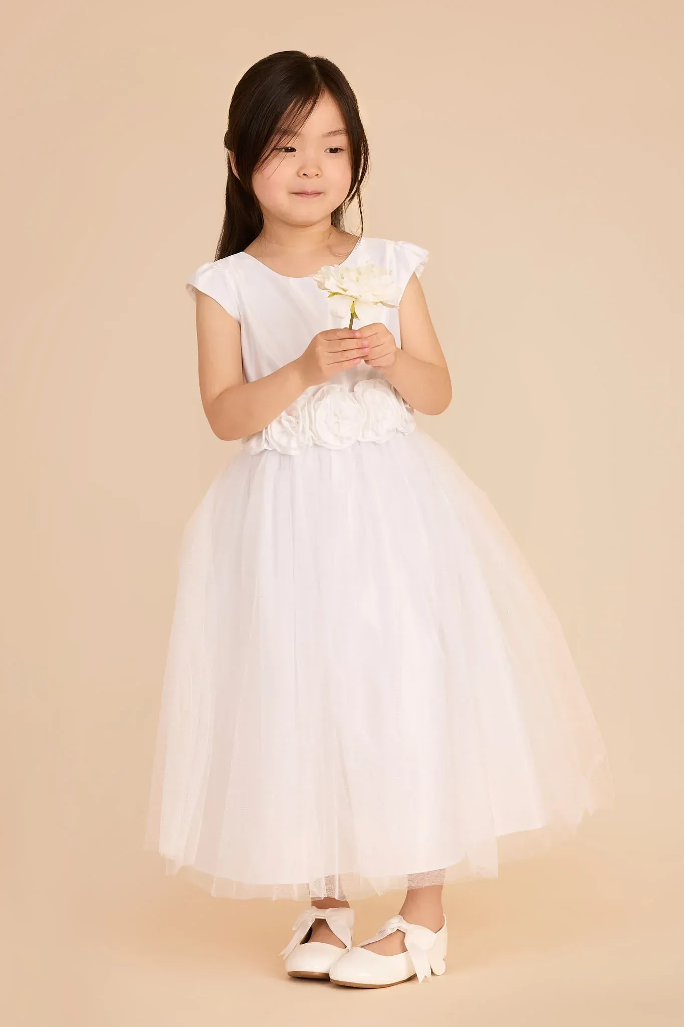 Gardenia Flower Girl Dress – White