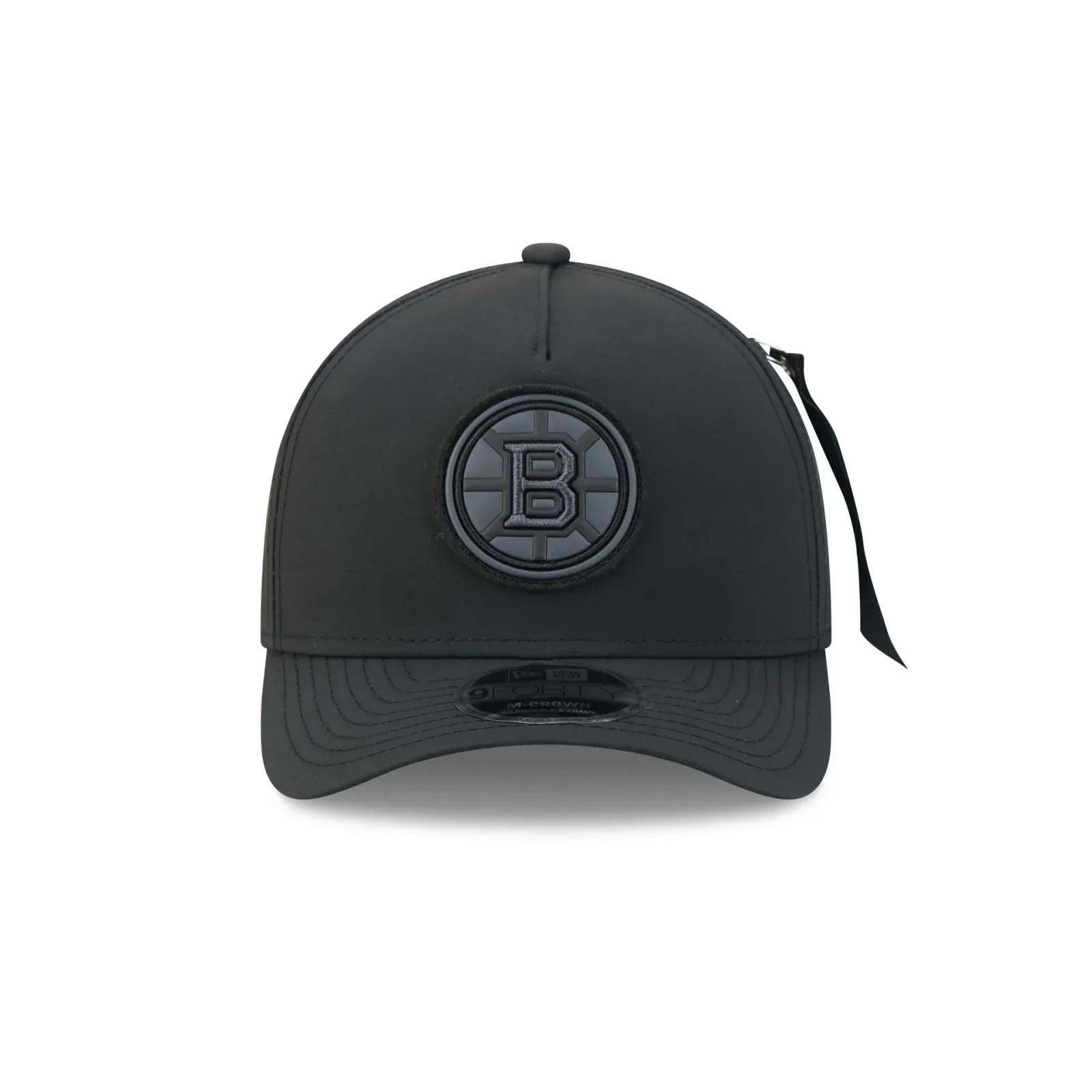 Alpha Industries x Boston Bruins Nylon Black 9FORTY M-Crown A-Frame Snapback Hat