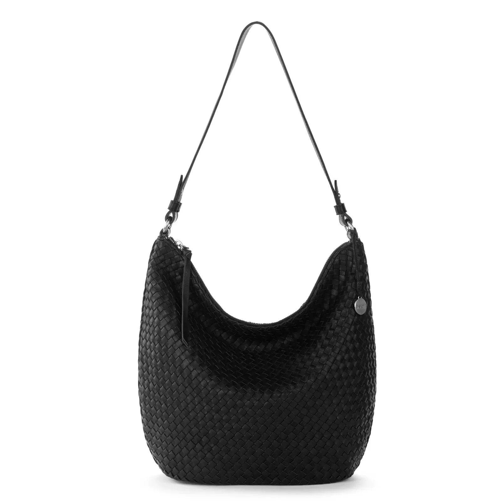 Sequoia Hobo – Leather – Woven Black