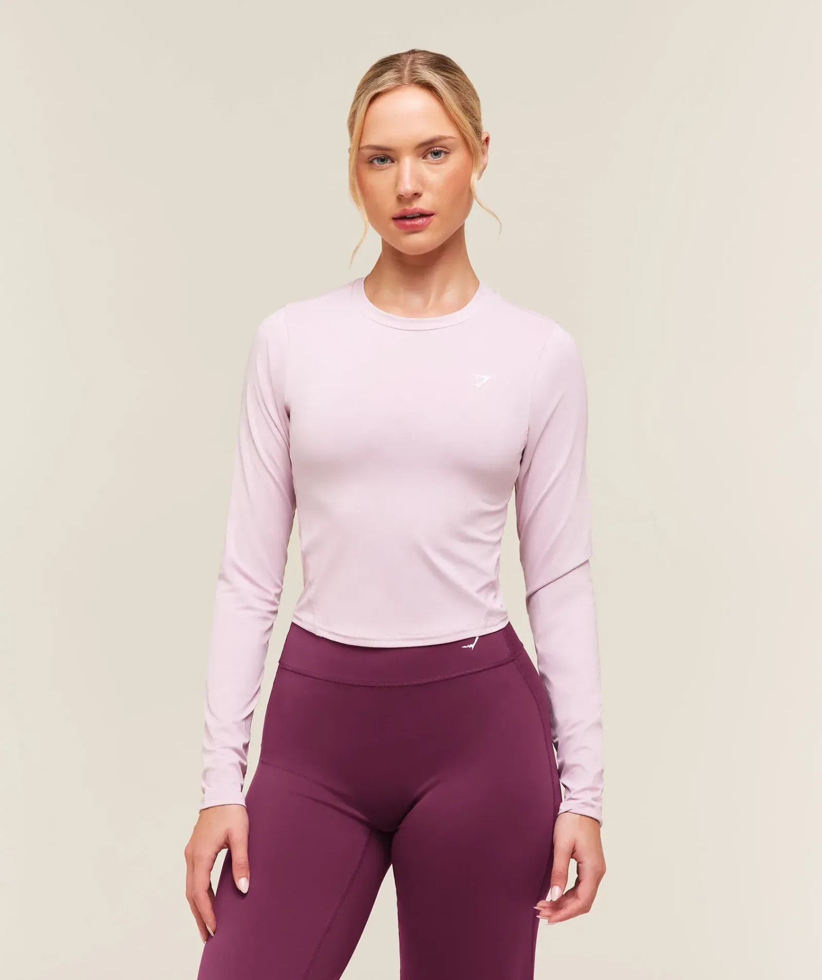 Gymshark Training Midi Long Sleeve Top – Haze Pink