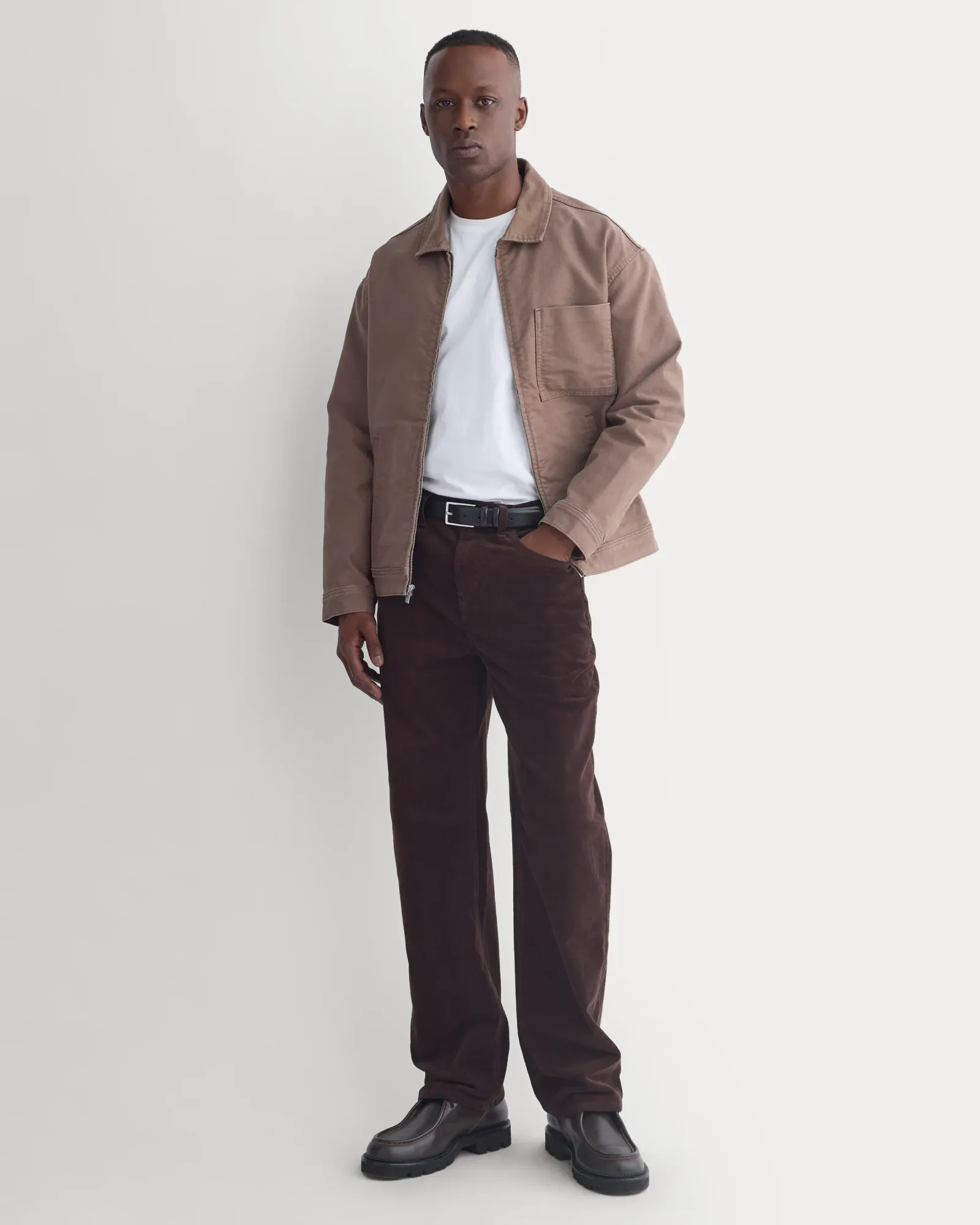 Stretch Corduroy 5-Pocket Pant – Coffee Bean