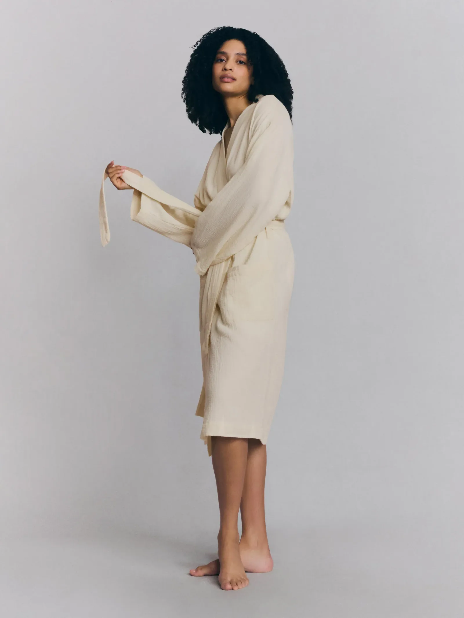 Pearl Cotton Gauze Robe