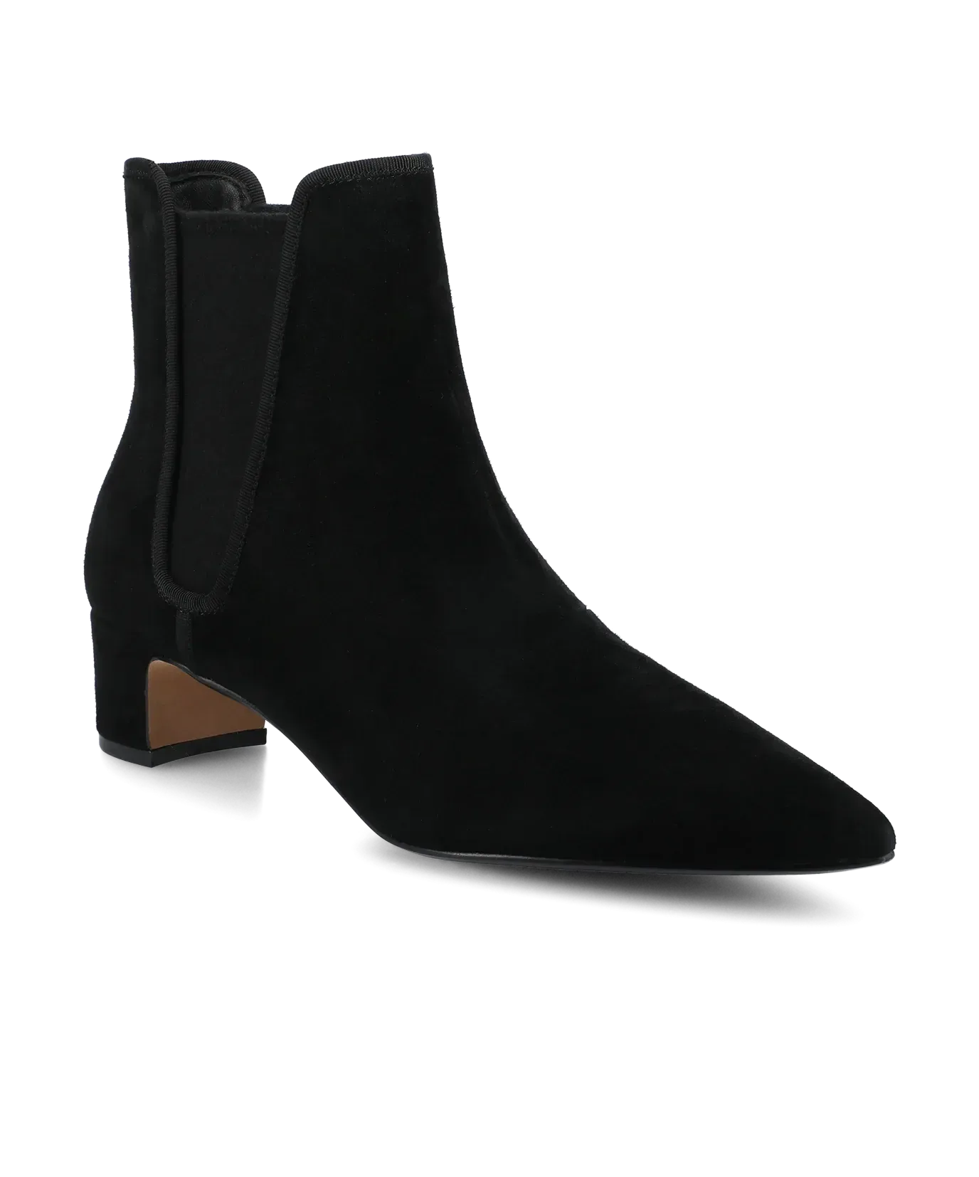 The Goldfinch 40 Chelsea Bootie – Black Suede