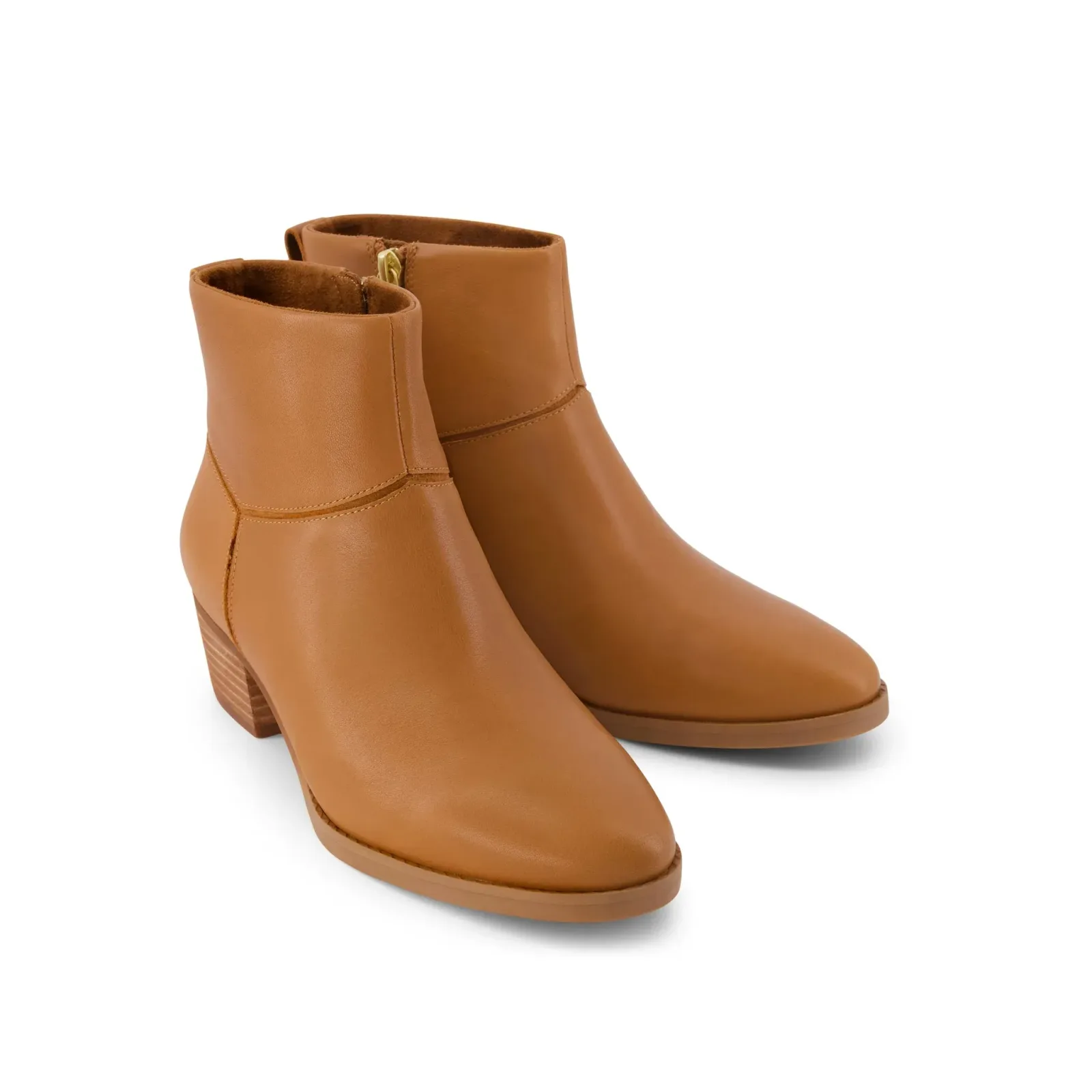 Womens Elia Ankle Boot Water Resistant Brown Sugar Leather