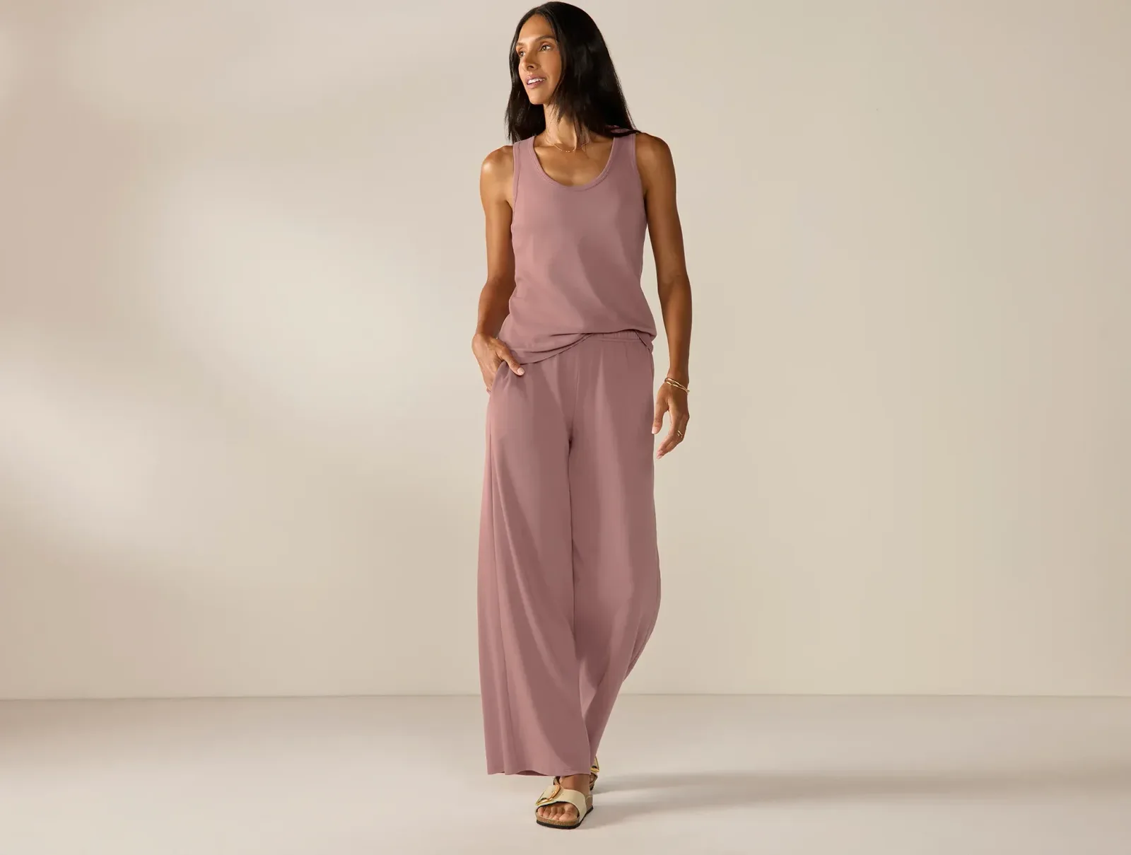Women's Pima Organic Knit Wide Leg Pant – Renewed