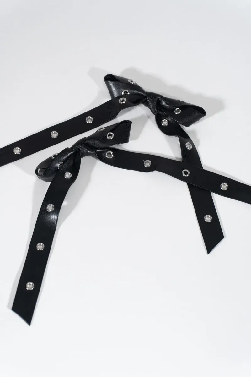 Accented Bow Hair Clips