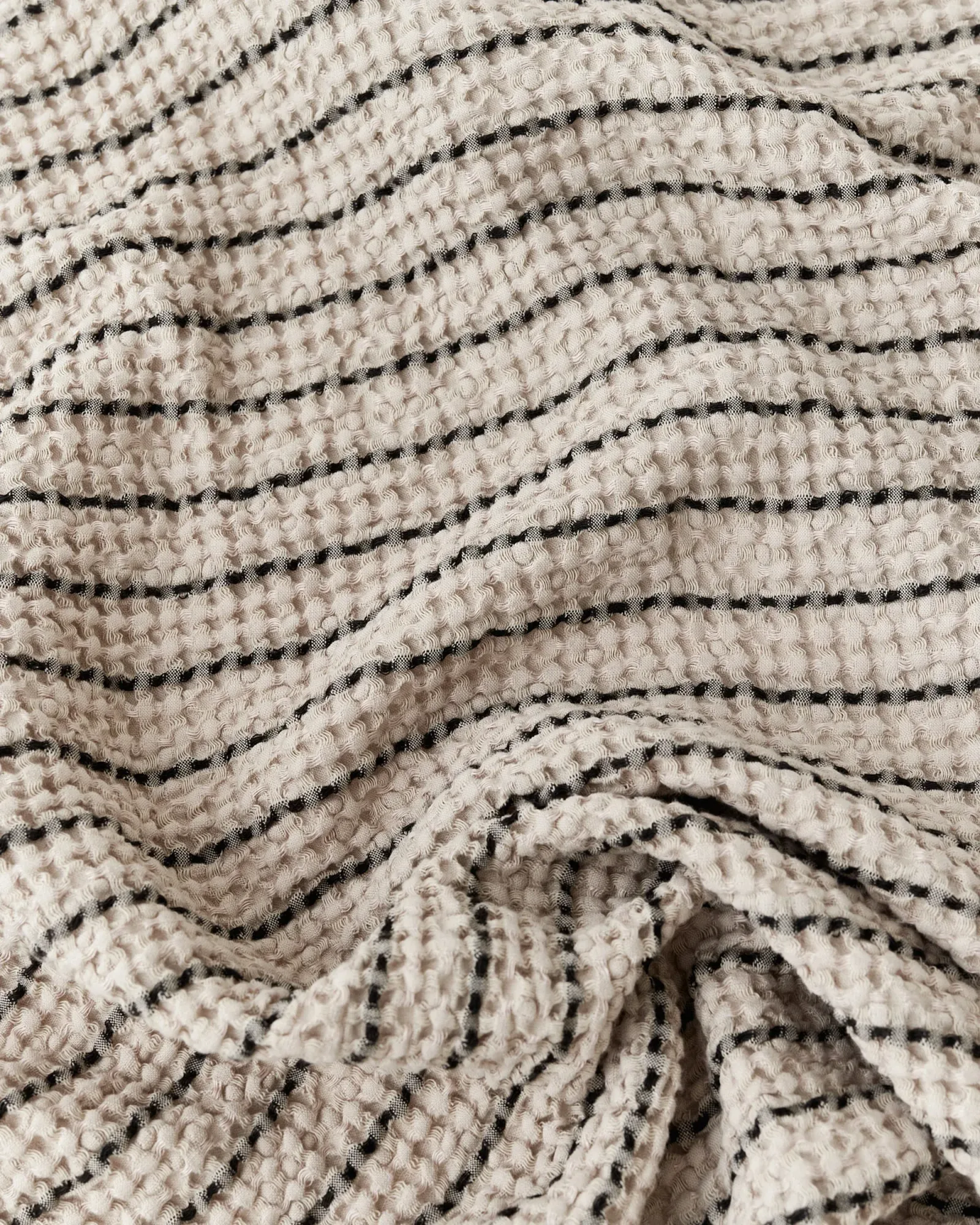 Thin Striped Waffle hand Towel