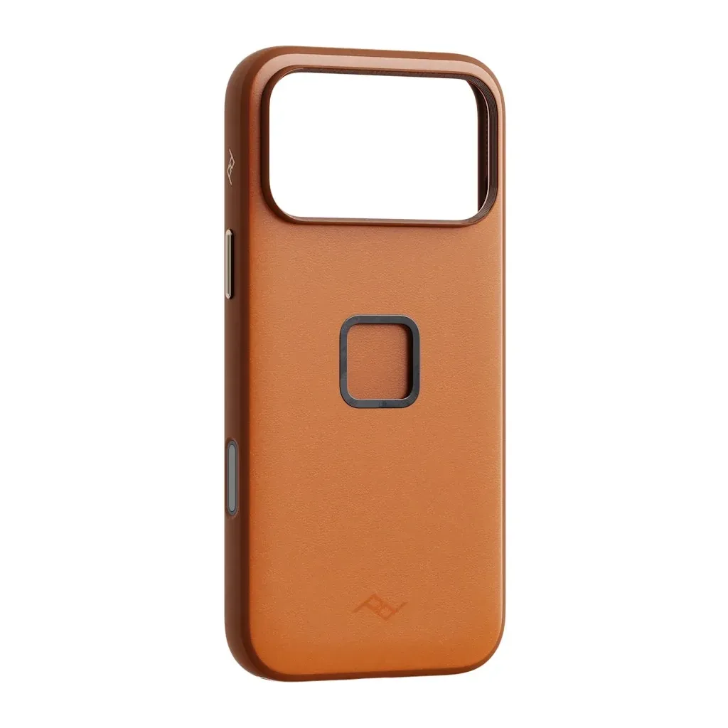 SlimLink Case – iPhone 18 Pro Max – Amber Leather