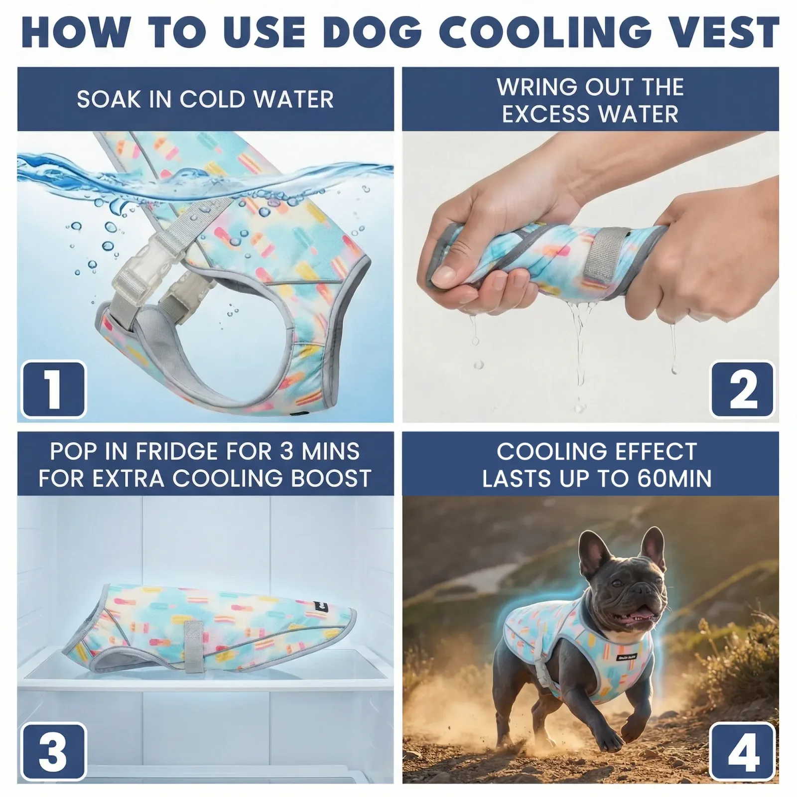 Dog Cooling Vest (2-pack) – Popsicles & Watermelon