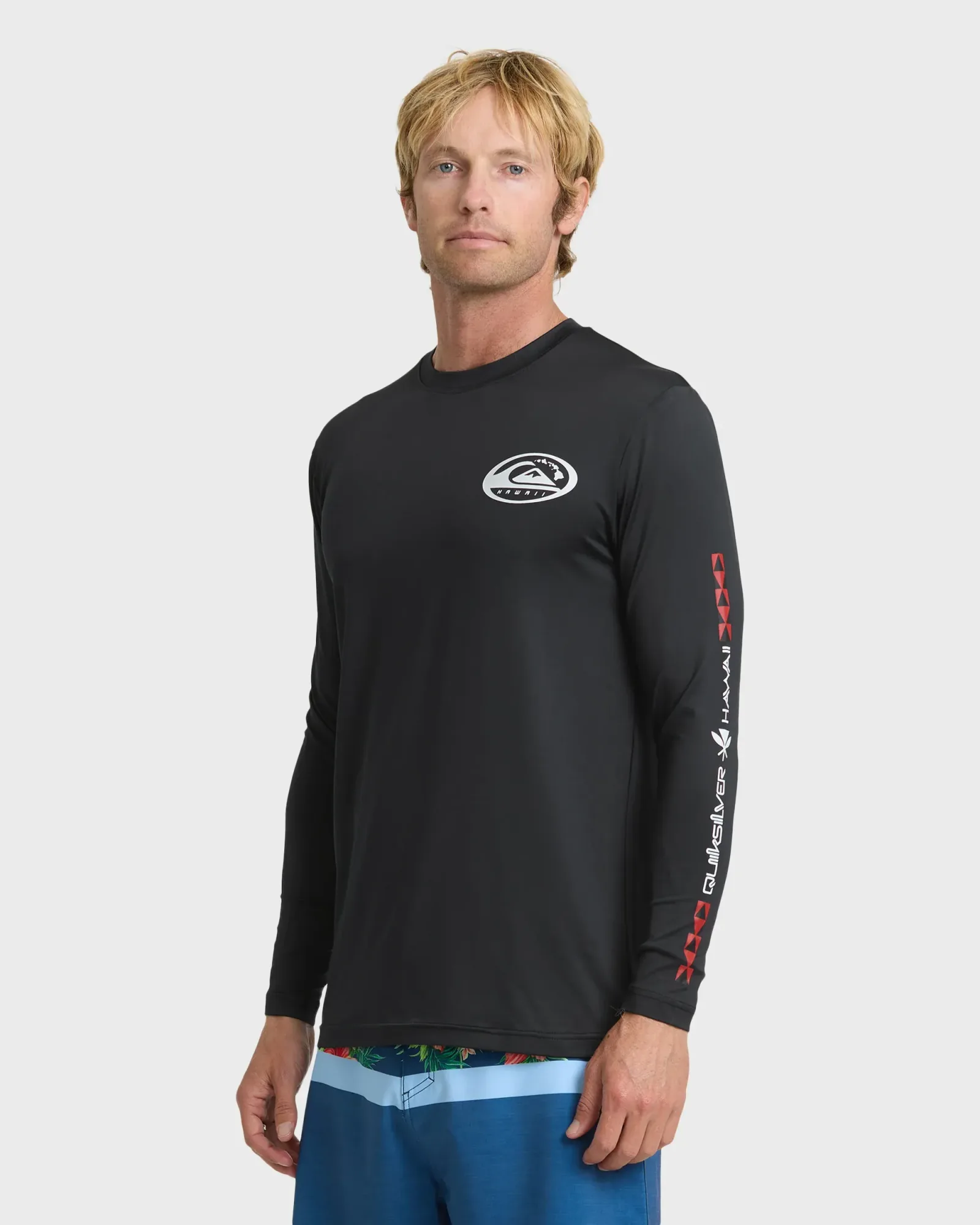 Hawaii Everyday 50 UPF Long Sleeve Surf Tee – Black
