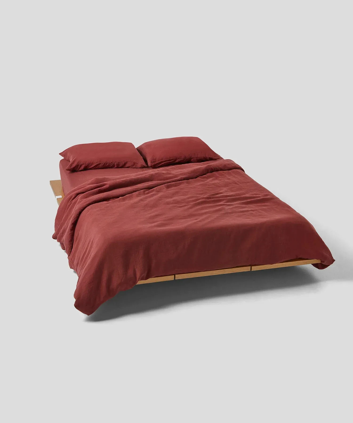 Linen Duvet Cover – Full/Queen – Terracota