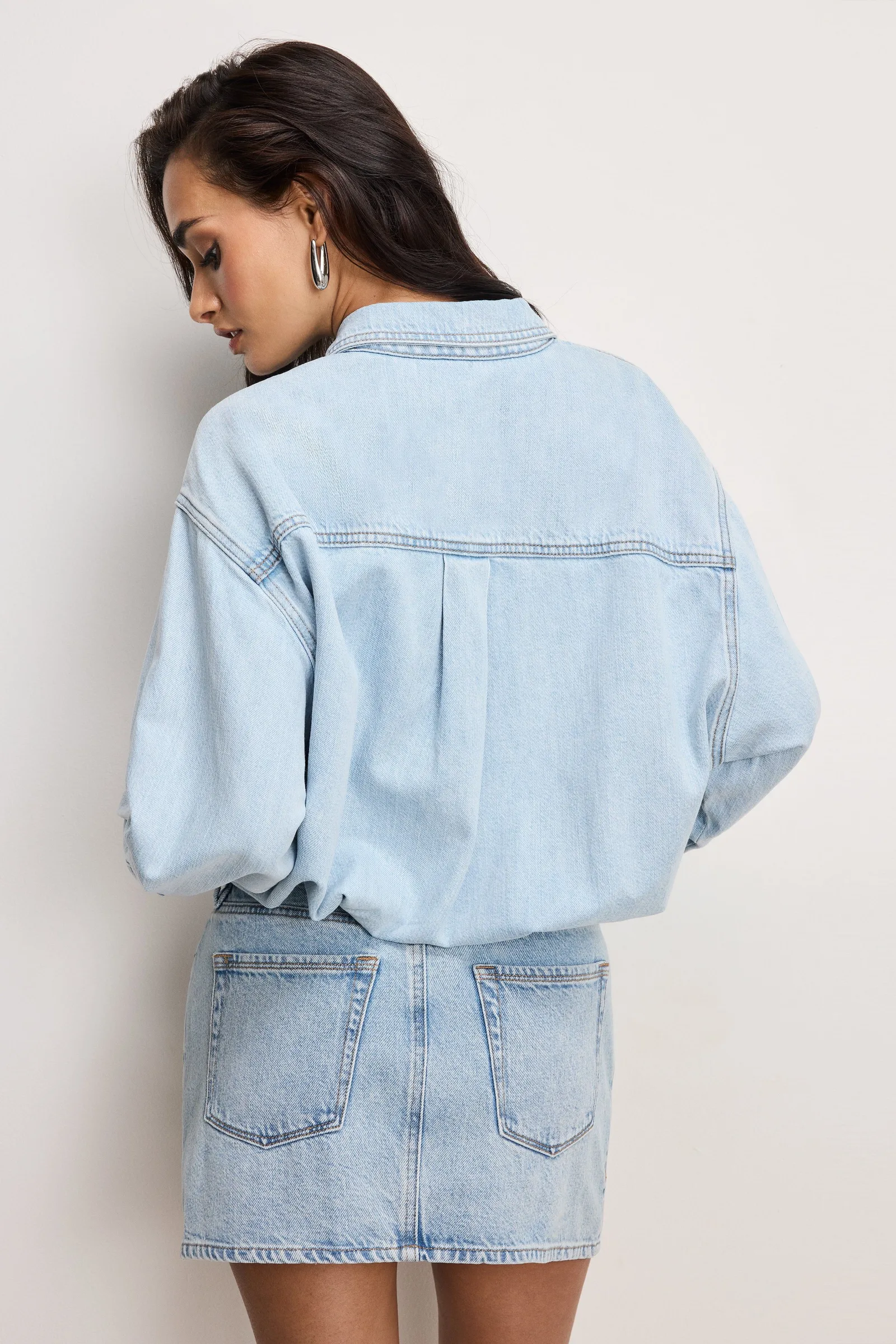 Denim Shirt Dress – INDIGO795