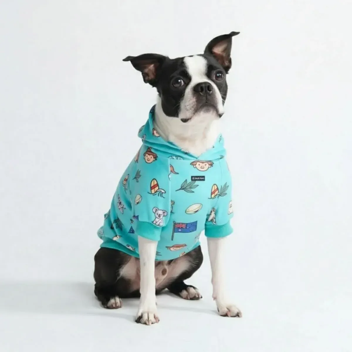 The Australia Dog Hoodie – Teal