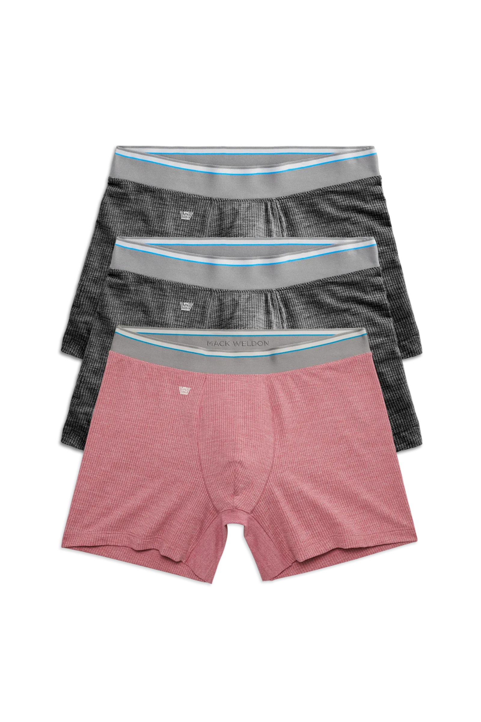 3-Pack AIRKNITˣ Boxer Briefs Clay & Charcoal