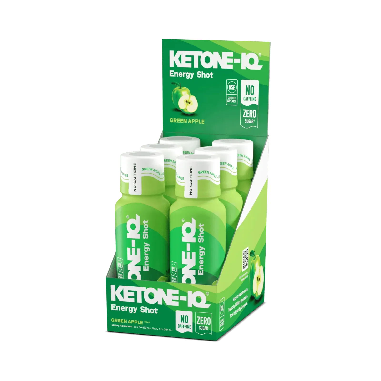 Ketone-IQ No Caffeine Shot Green Apple