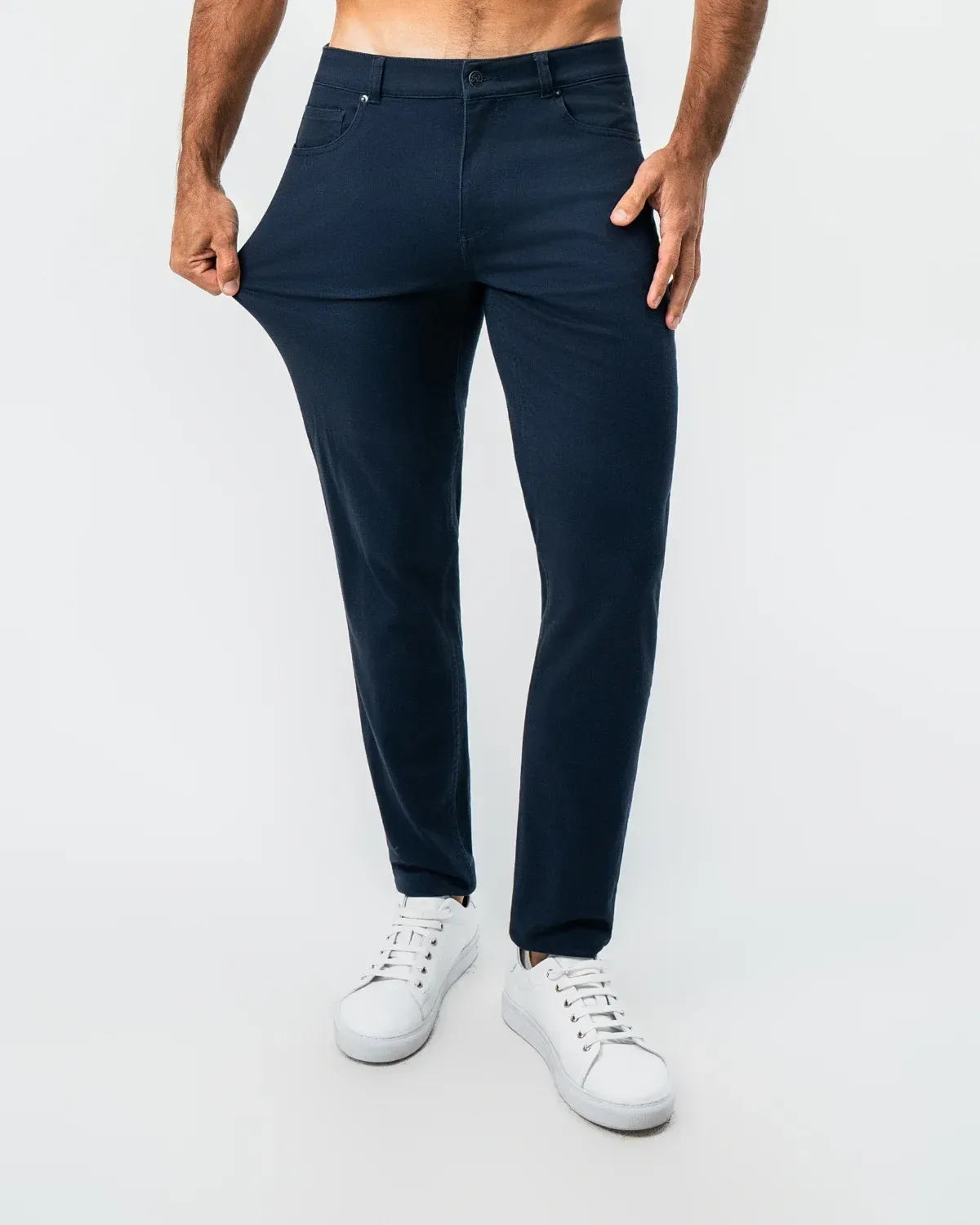 Performance Cotton Twill 5 Pocket Pant – Navy
