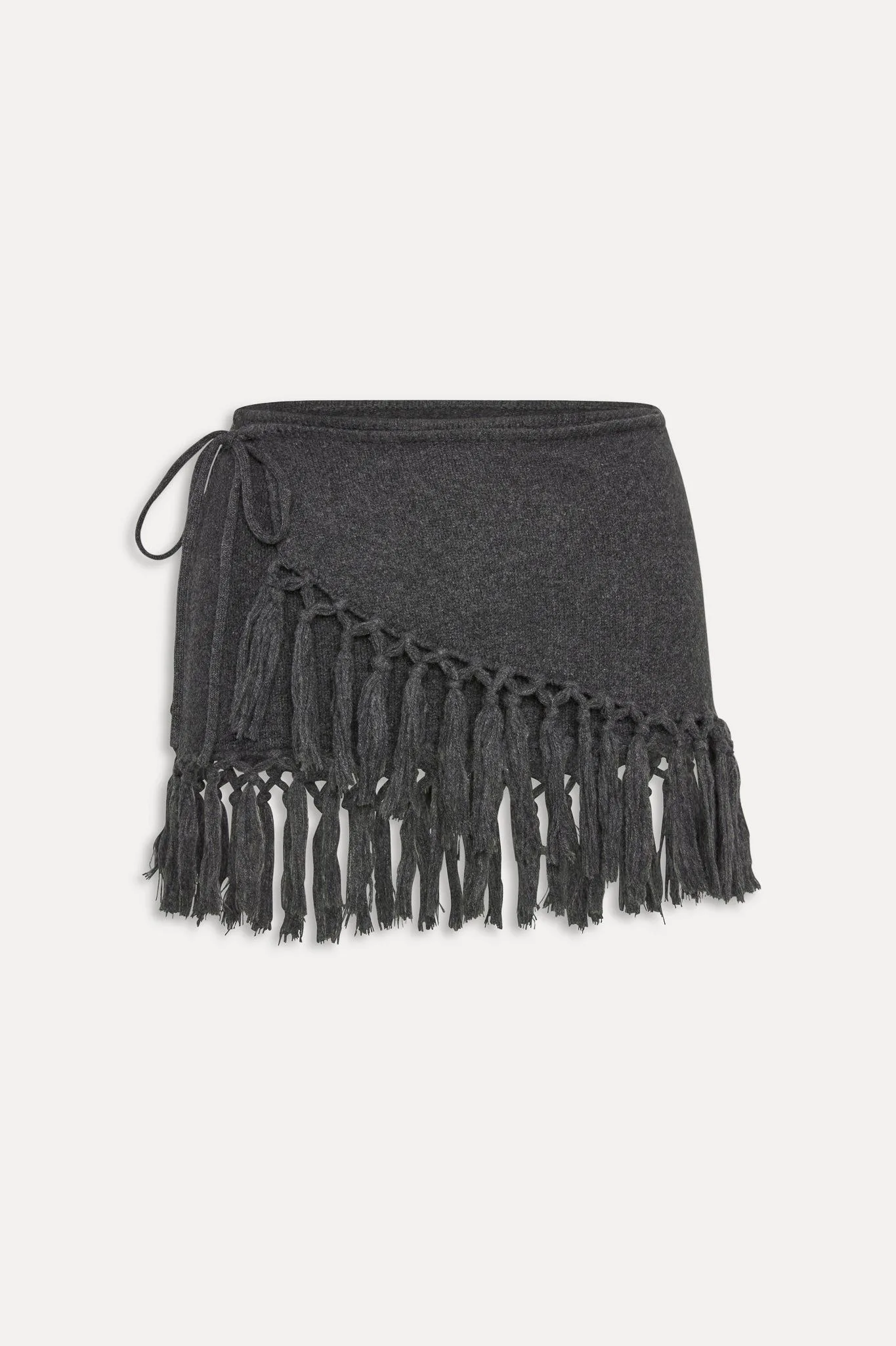 Luca Wrap Knit Mini Skirt – Winter Skies