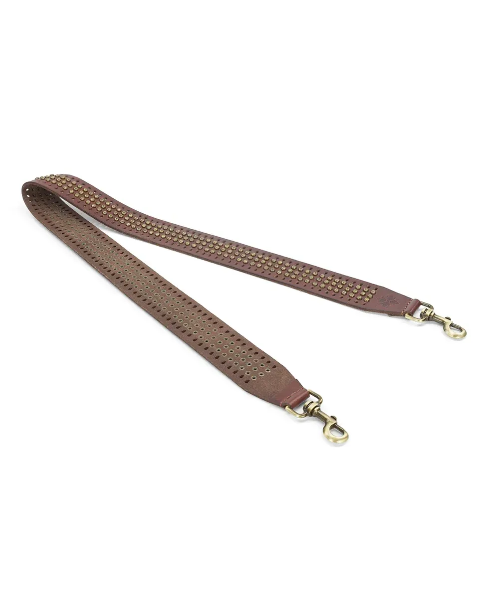 Studded Strap – Vintage Distressed – Cognac