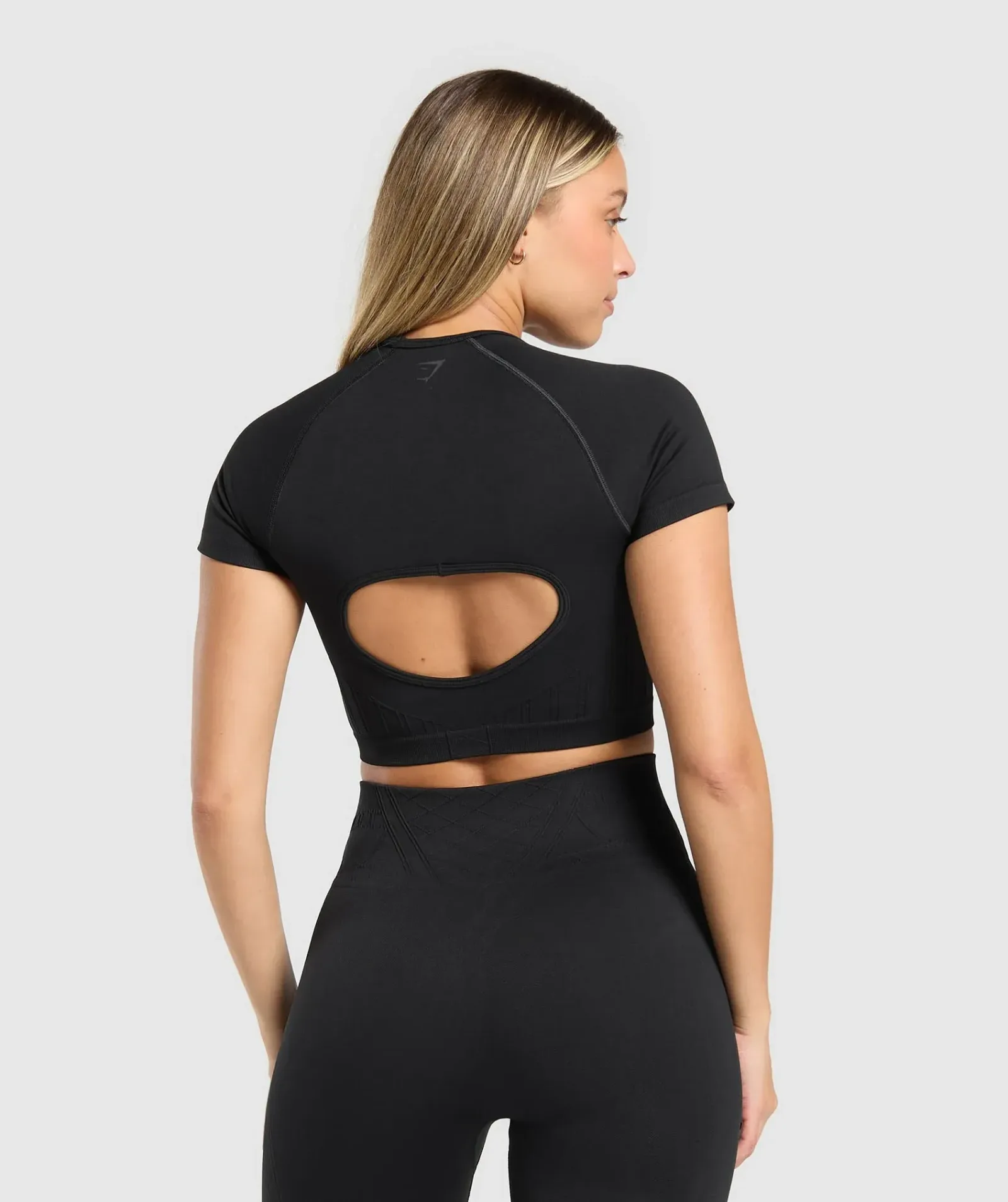 Gymshark Corset Seamless Crop Top – Black