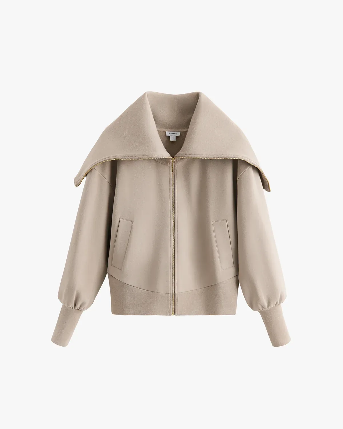 Fleece Oversized Collar Sweatshirt
