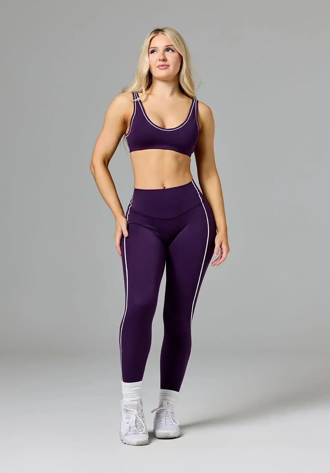 Reluna™ Contrast-Piping Sculptseam® Plus High-Rise Legging Jasmine