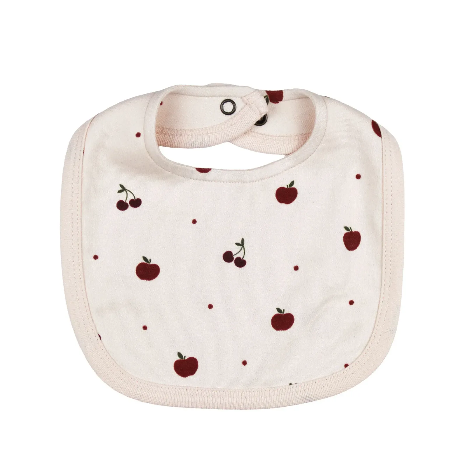 Cherry Apple – Organic 2-Layer Reversible Bib
