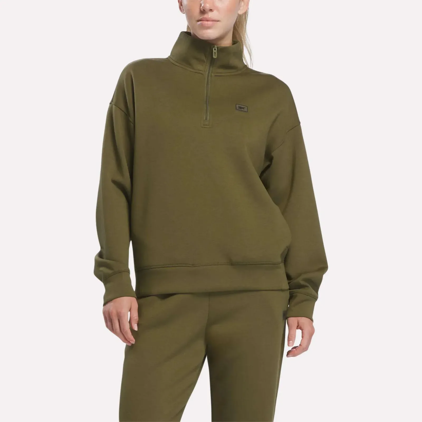 Women's Crop Half-Zip Sweatshirt