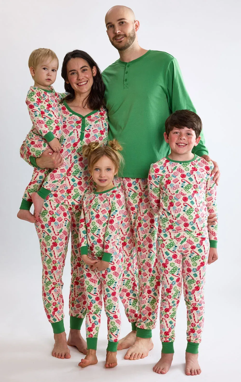 Ribbon Candy Matching Family Pajamas