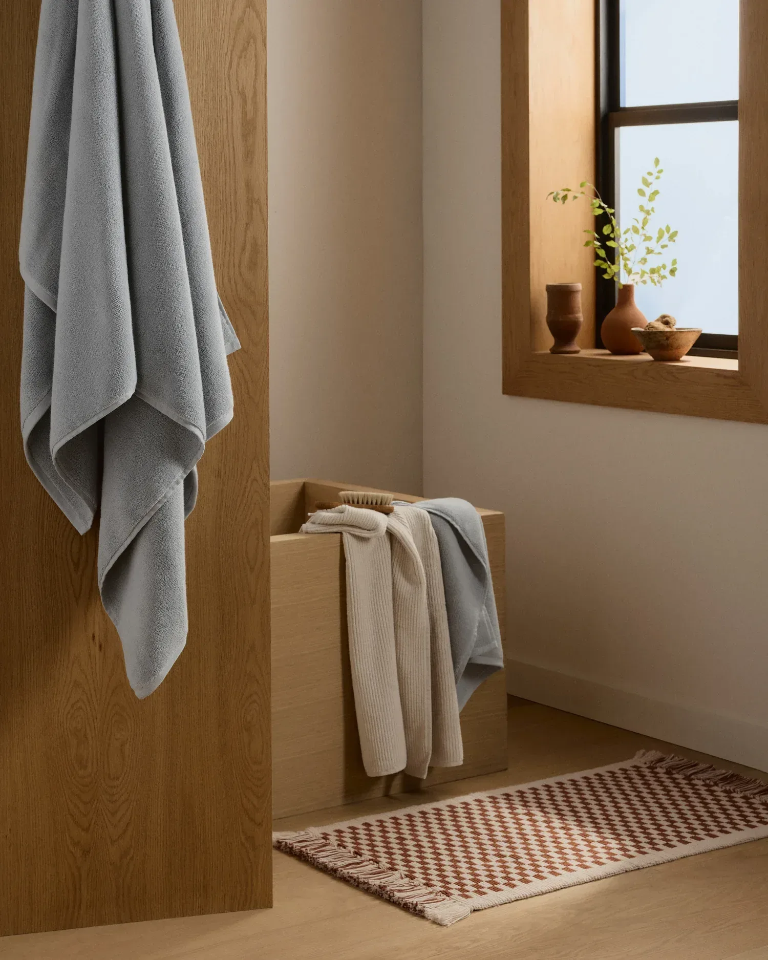 Organic Plush Towels (Sky)