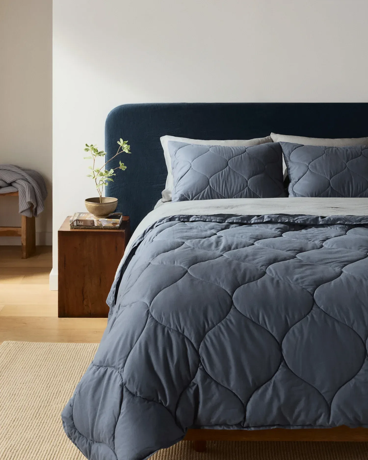 Cotton Drift Comforter (Dusk)