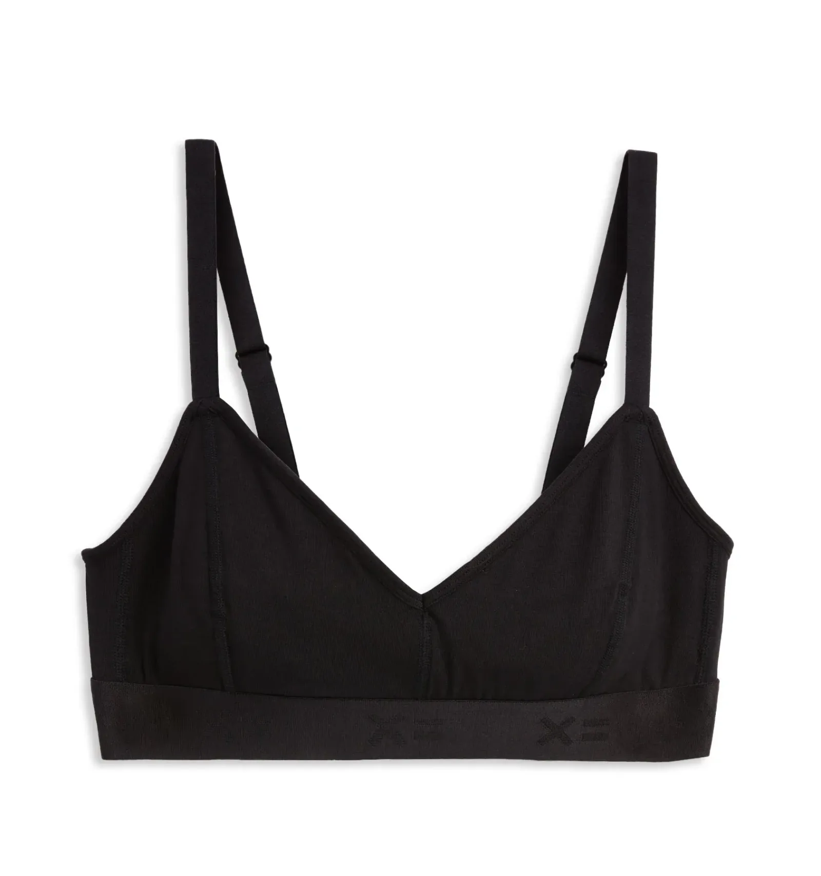 Adjustable Triangle Bralette – TENCEL™ Modal Black X= Imperfects