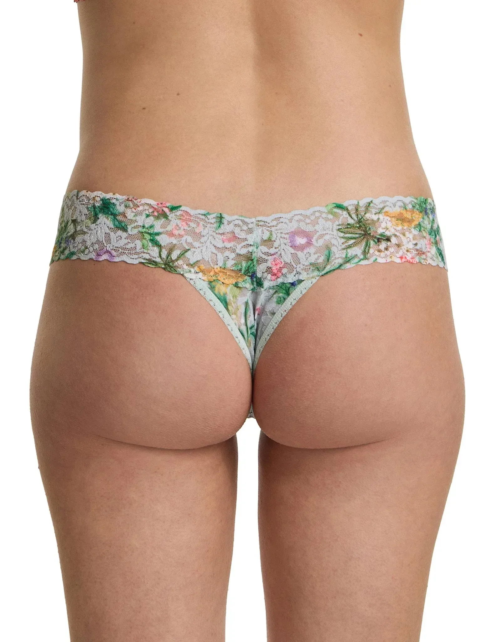 Printed Signature Lace® Low Rise Thong Floriculture Floral Print Sale