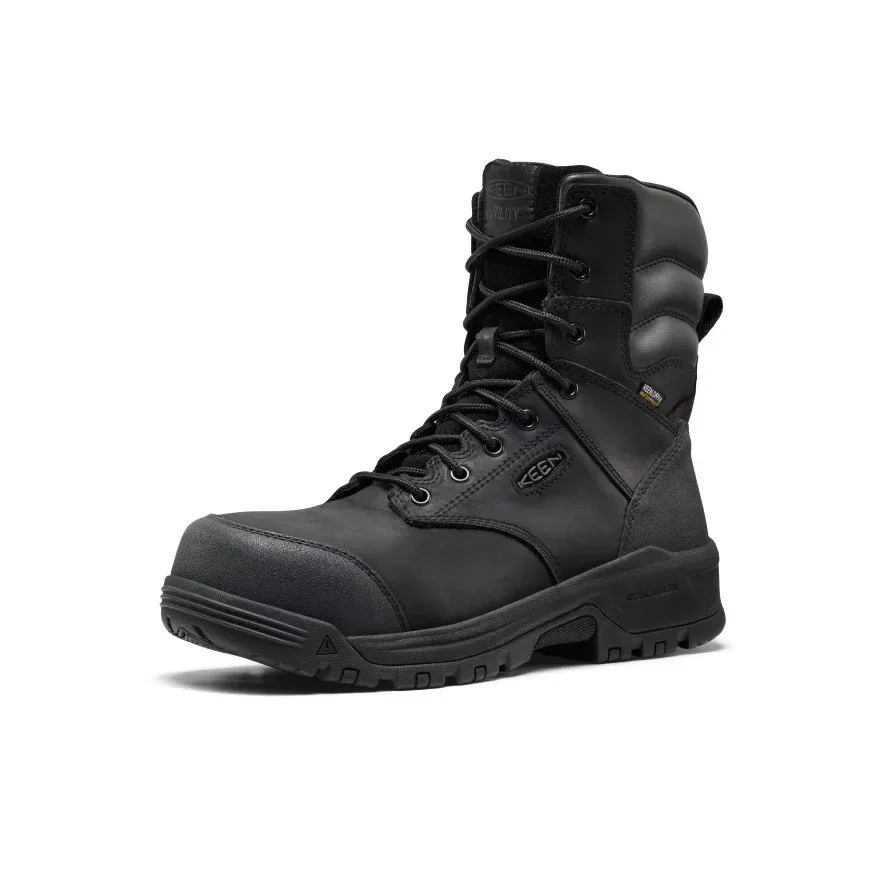 Men's CSA Evanston+ 8" Waterproof Boot (Carbon Toe) – Black/Black