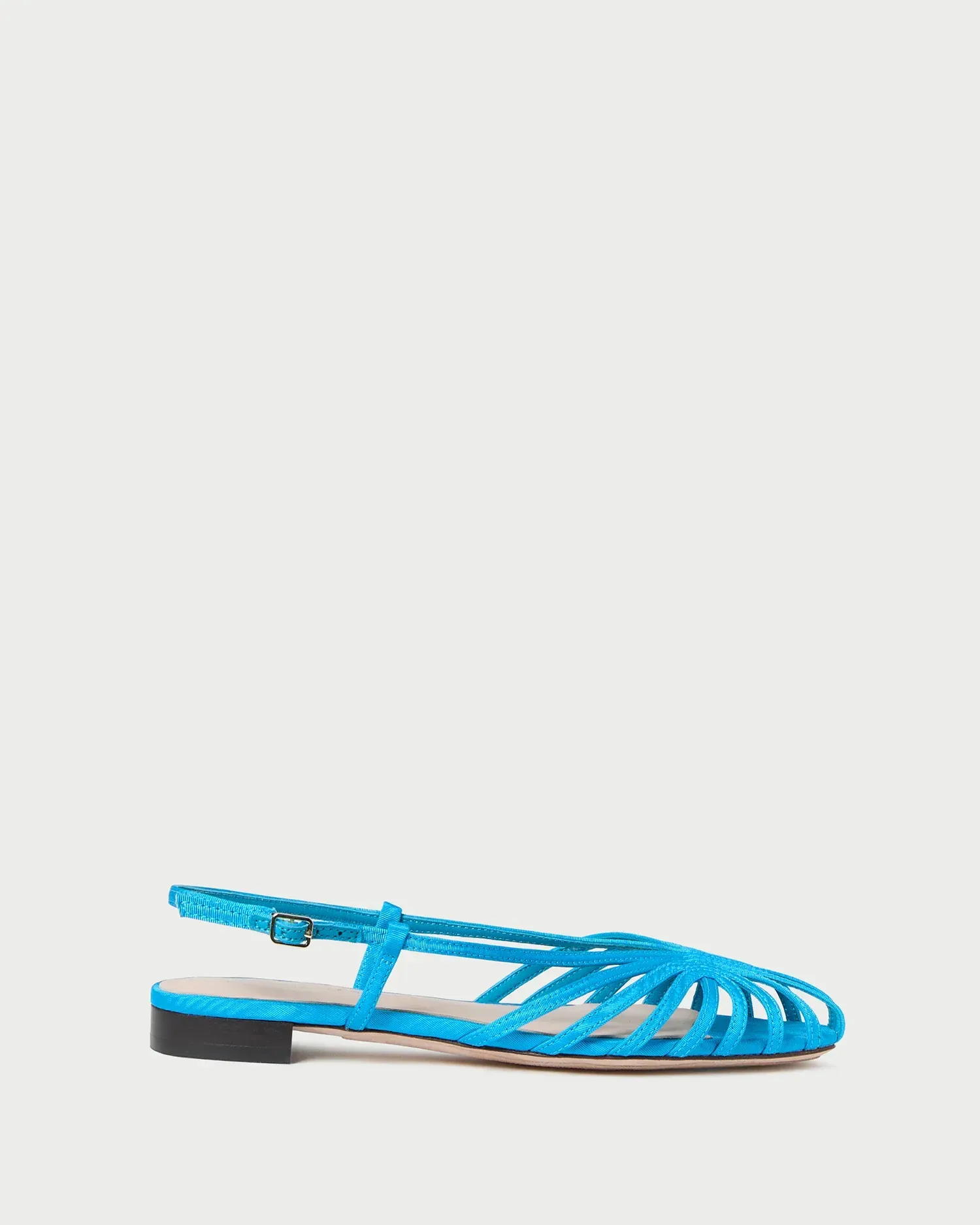 Devon Blue Moiré Slingback Sandal