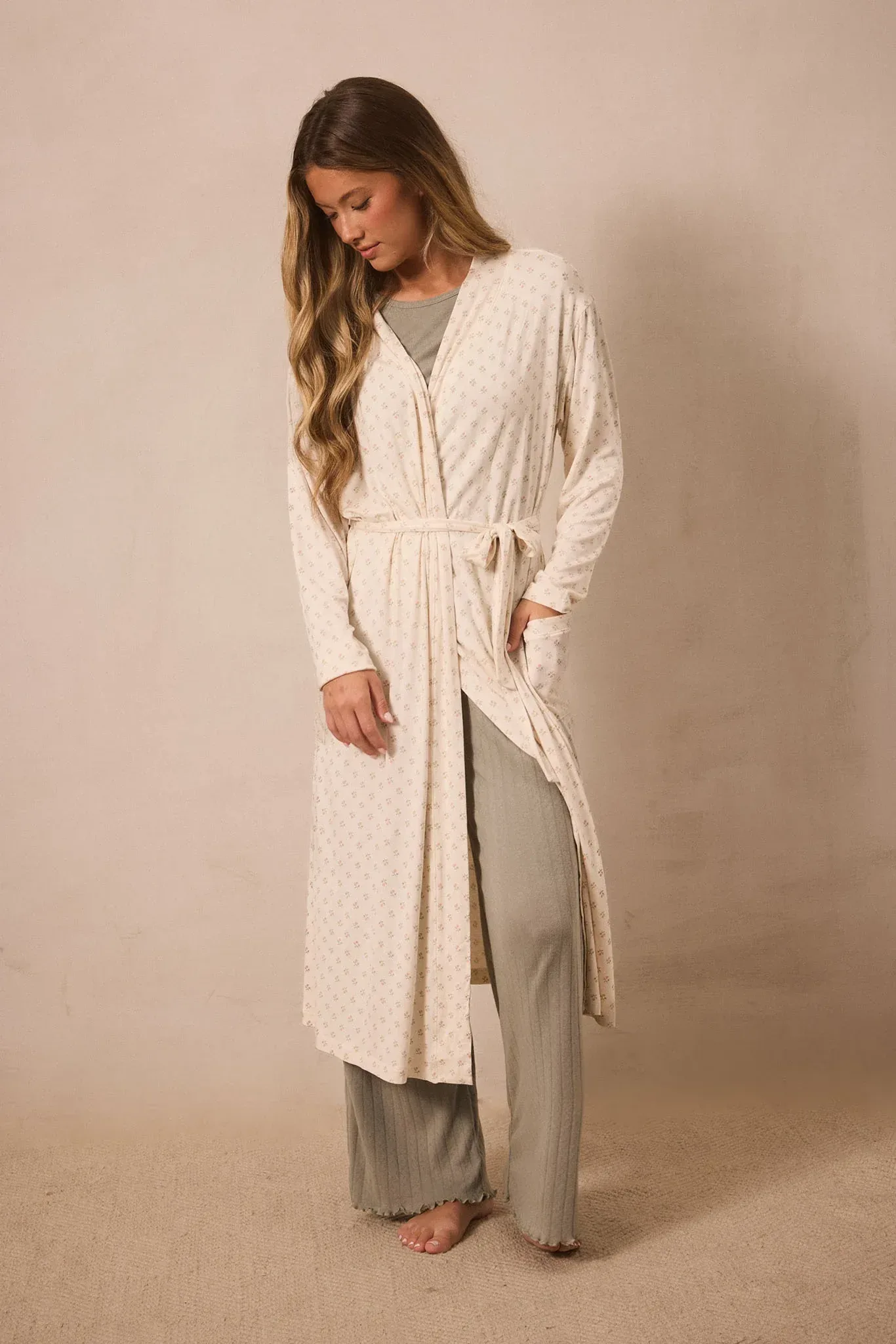 Blush Floret Robe