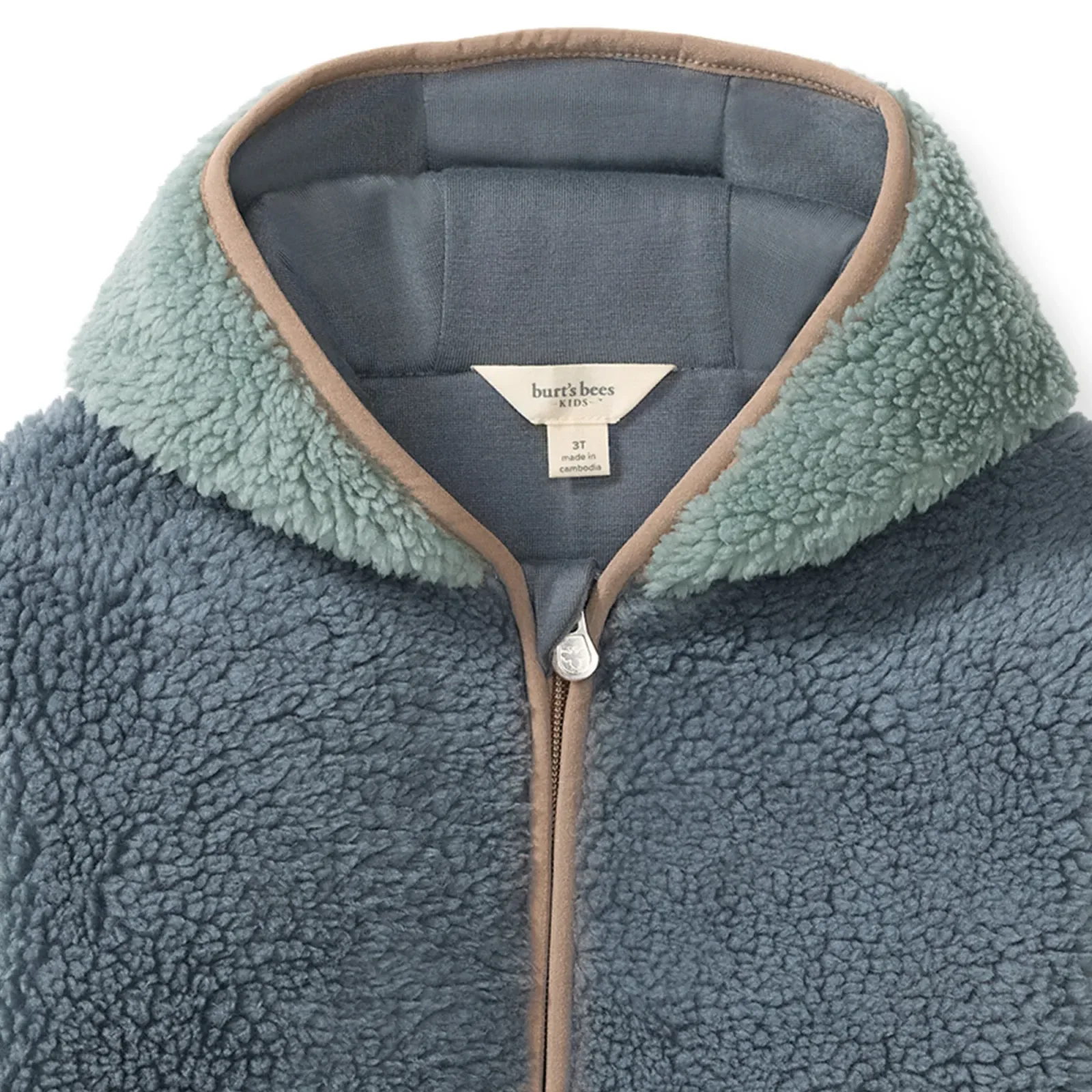 Sherpa Color Block Zip Front Jacket – Basalt