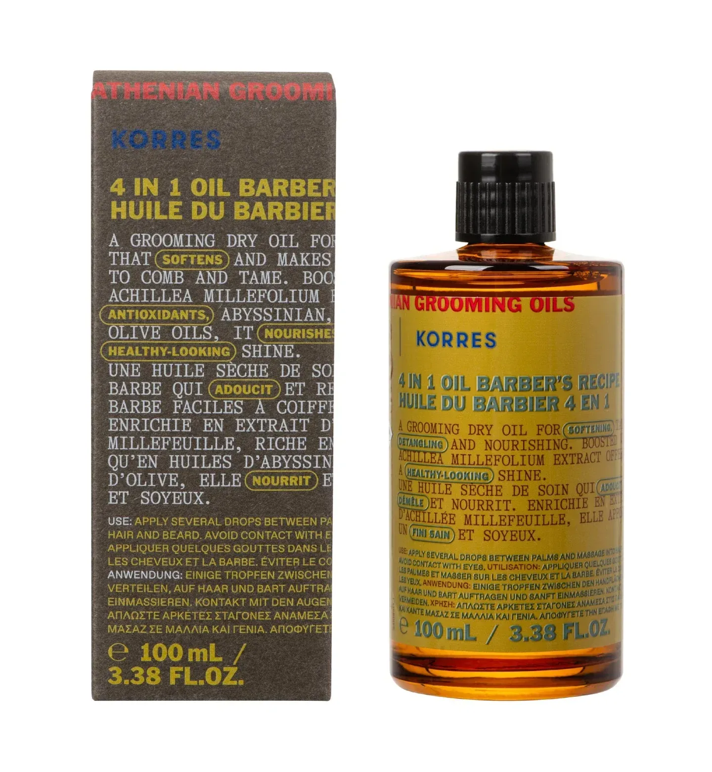 4-in-1 Grooming Oil Barber Recipe for Men