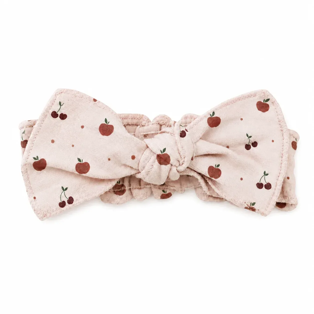 Cherry Apple – Organic Smocked Tie Headband