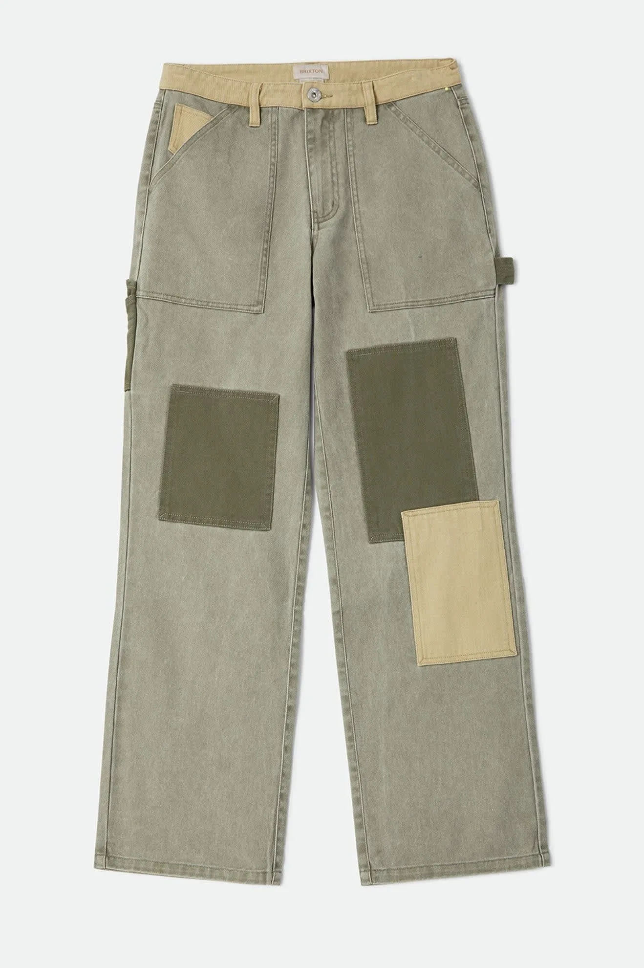 Essex Patchwork Painter Pant – Vintage Olive Patchwork