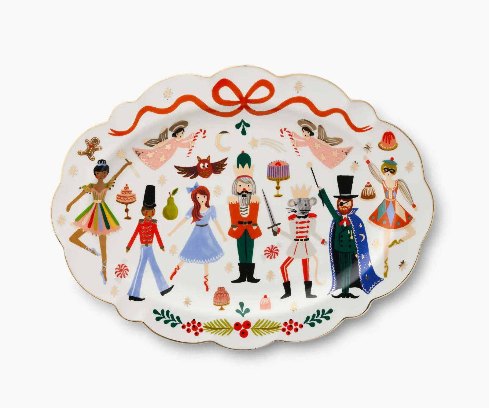 Large Porcelain Serving Platter – Nutcracker
