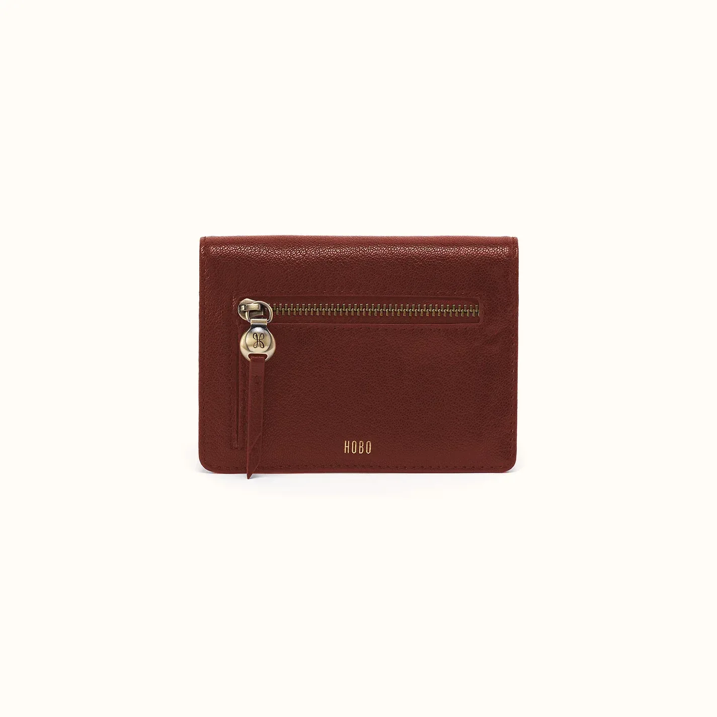 Hutton Small Wallet In Micrograin Leather – Saddlewood